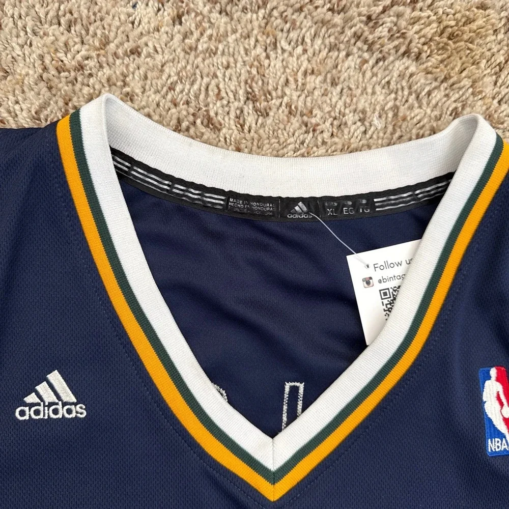 Adidas NBA Utah Jazz Paul Millsap 24 Jersey Navy Blue XL 7912A Y2K 2000s